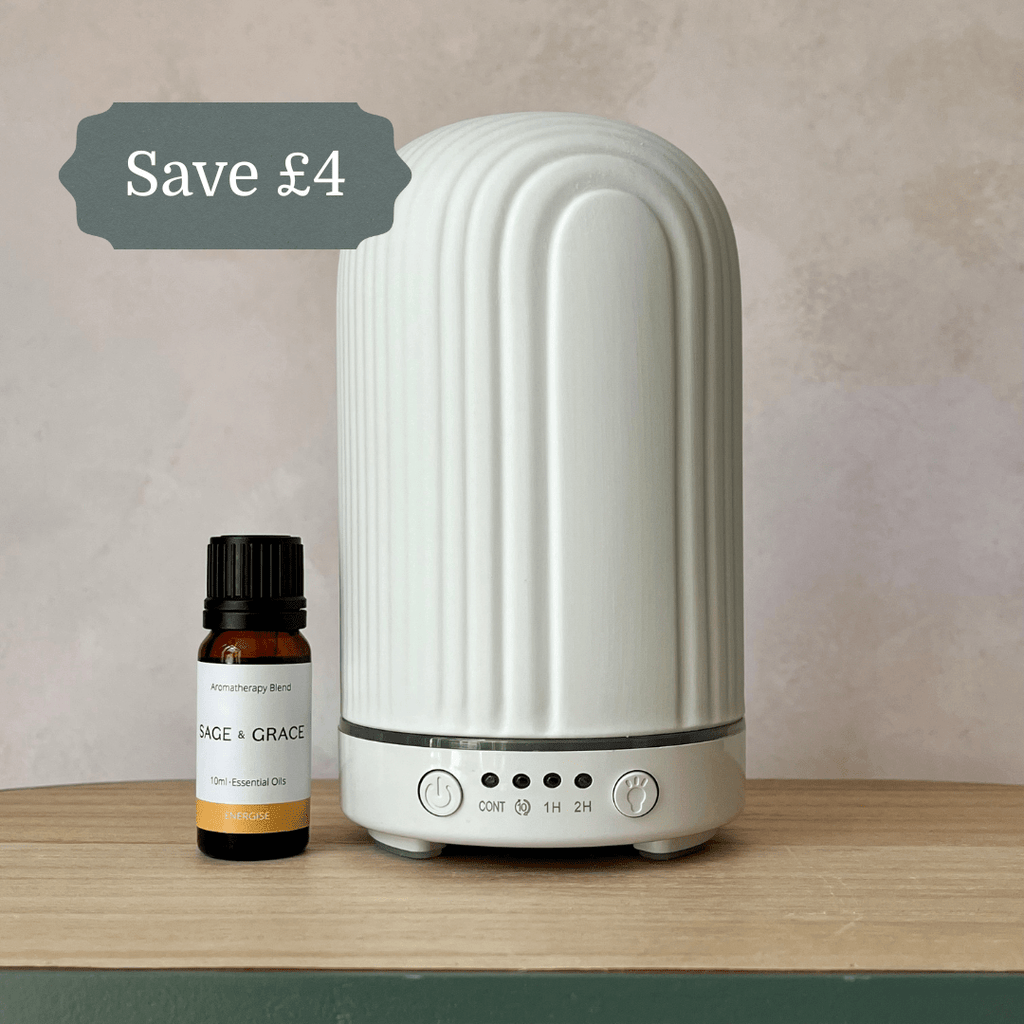 Electric Oil Diffuser + Essential Oil Blend