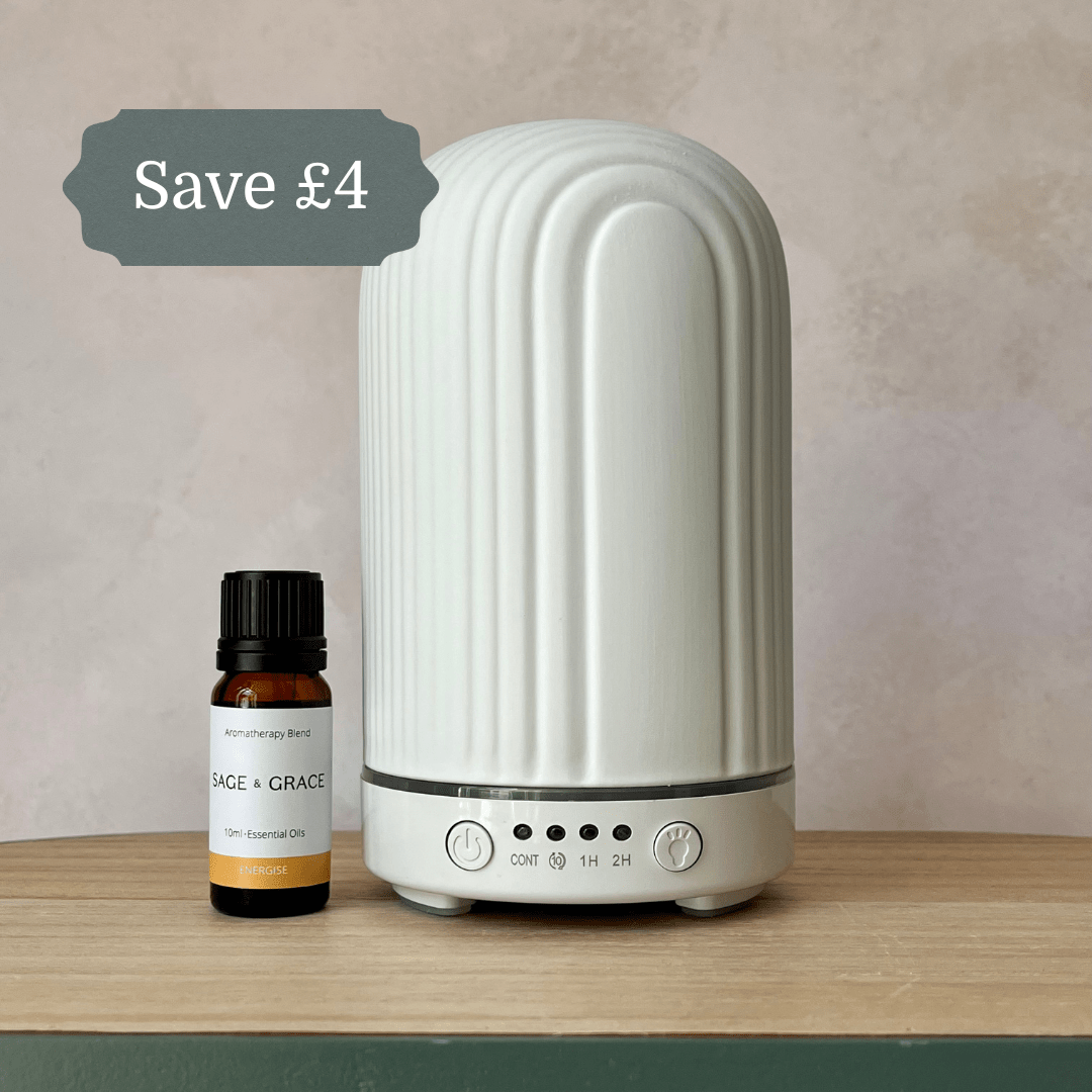 Electric Oil Diffuser + Essential Oil Blend