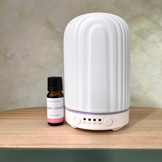 Electric Oil Diffuser + Essential Oil Blend