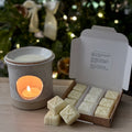 Luxury Hand-thrown Wax Burner & Festive Melt Gift Set