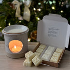 Luxury Hand-thrown Wax Burner & Festive Melt Gift Set