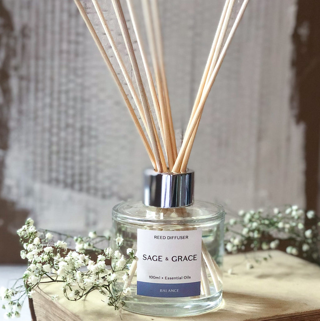 Reed Diffuser Refills - luxury aromatherapy reed diffuser refills to fill your Sage & Grace diffuser