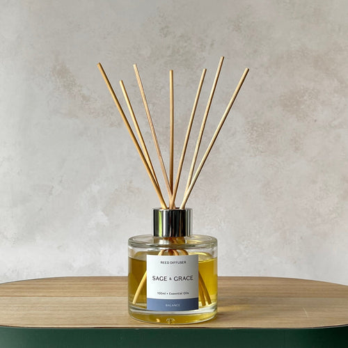 Balance - Essential Oil Reed Diffuser - Sage & Grace UK