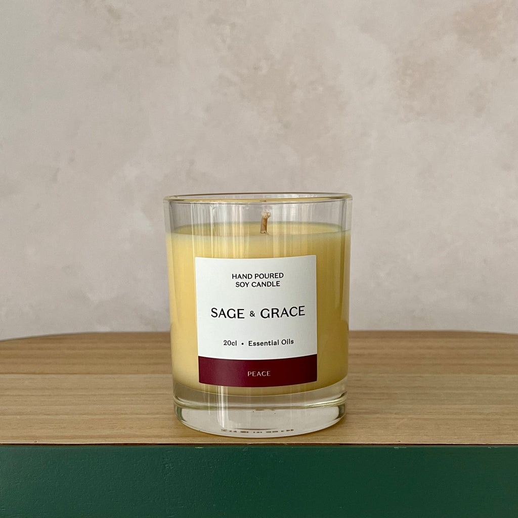 Peace - Essential Oil Candle - Sage & Grace UK