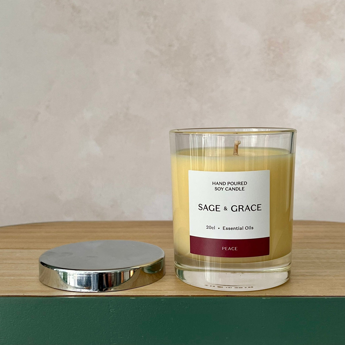 Peace - Essential Oil Candle - Sage & Grace UK