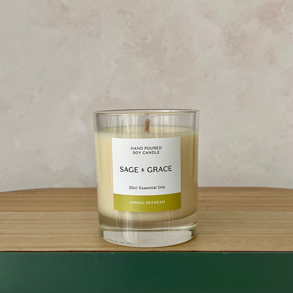Spring Refresh - Essential Oil Candle - Sage & Grace UK