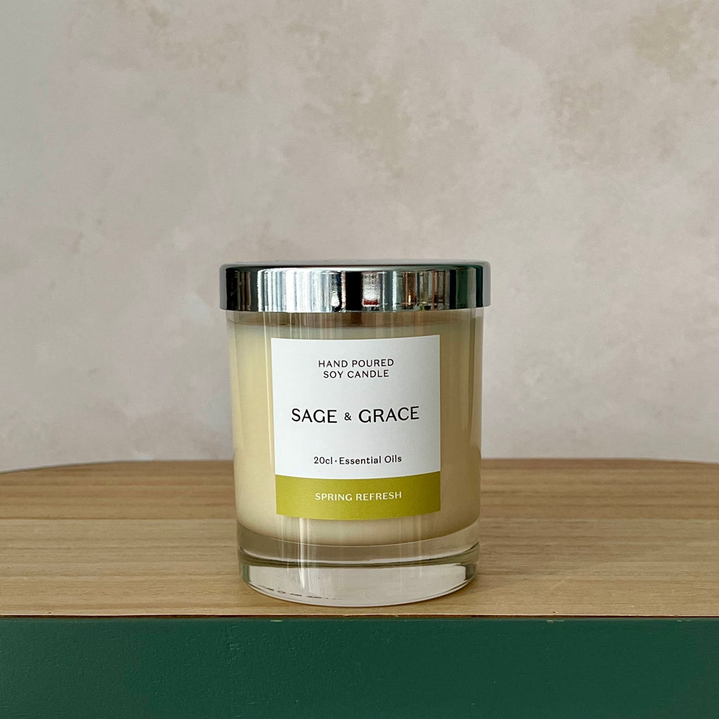 Spring Refresh - Essential Oil Candle - Sage & Grace UK