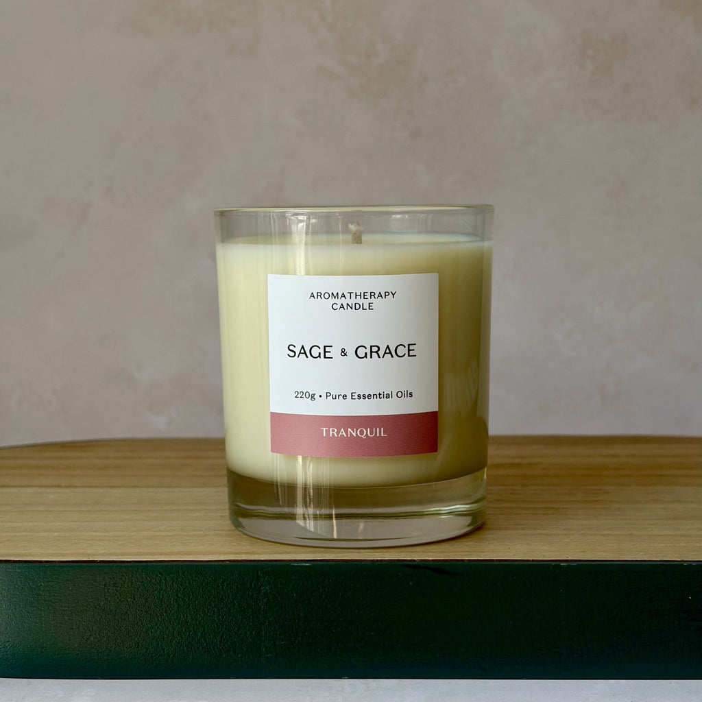 Tranquil - Essential Oil Candle - Sage & Grace UK
