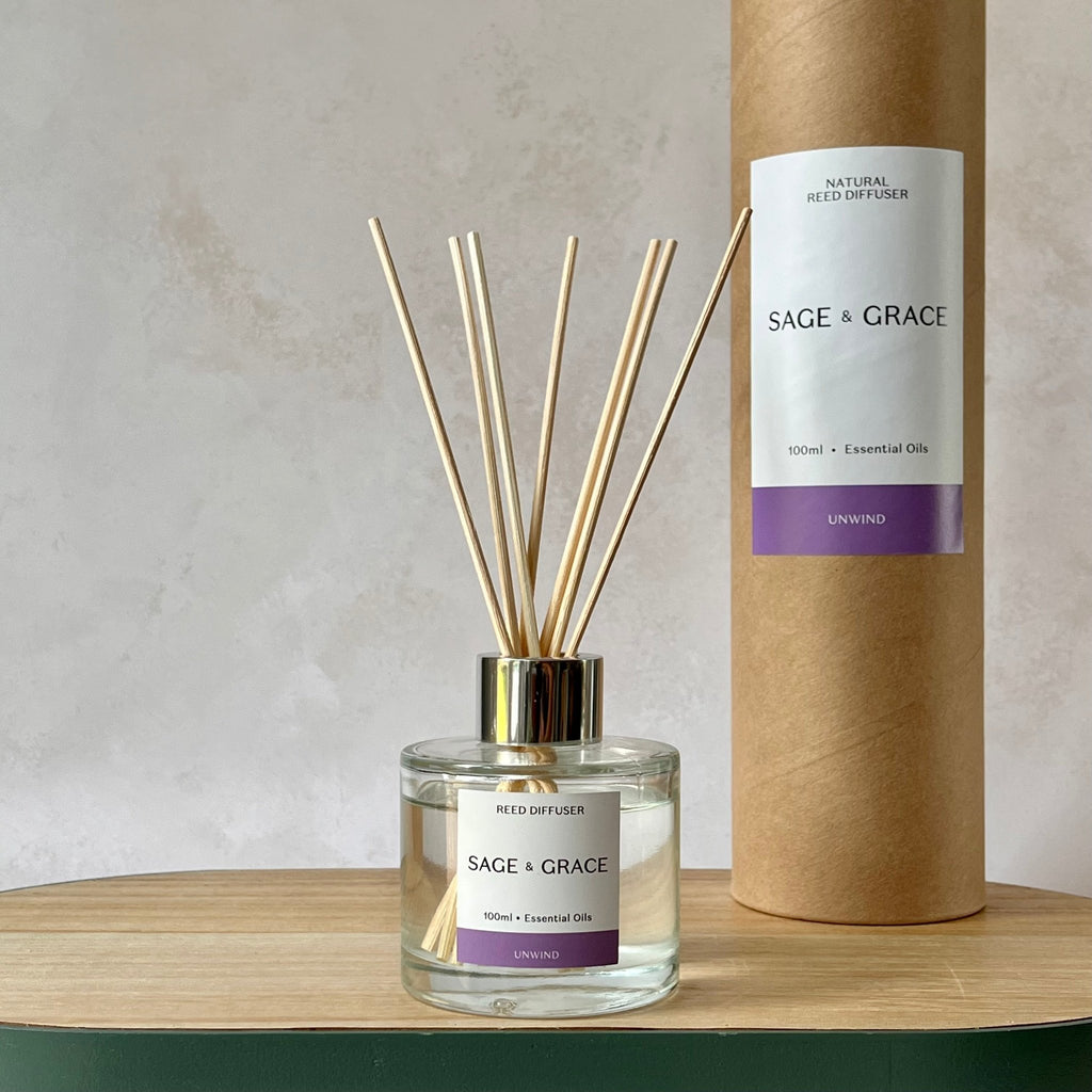 Unwind - Essential Oil Reed Diffuser - Sage & Grace UK