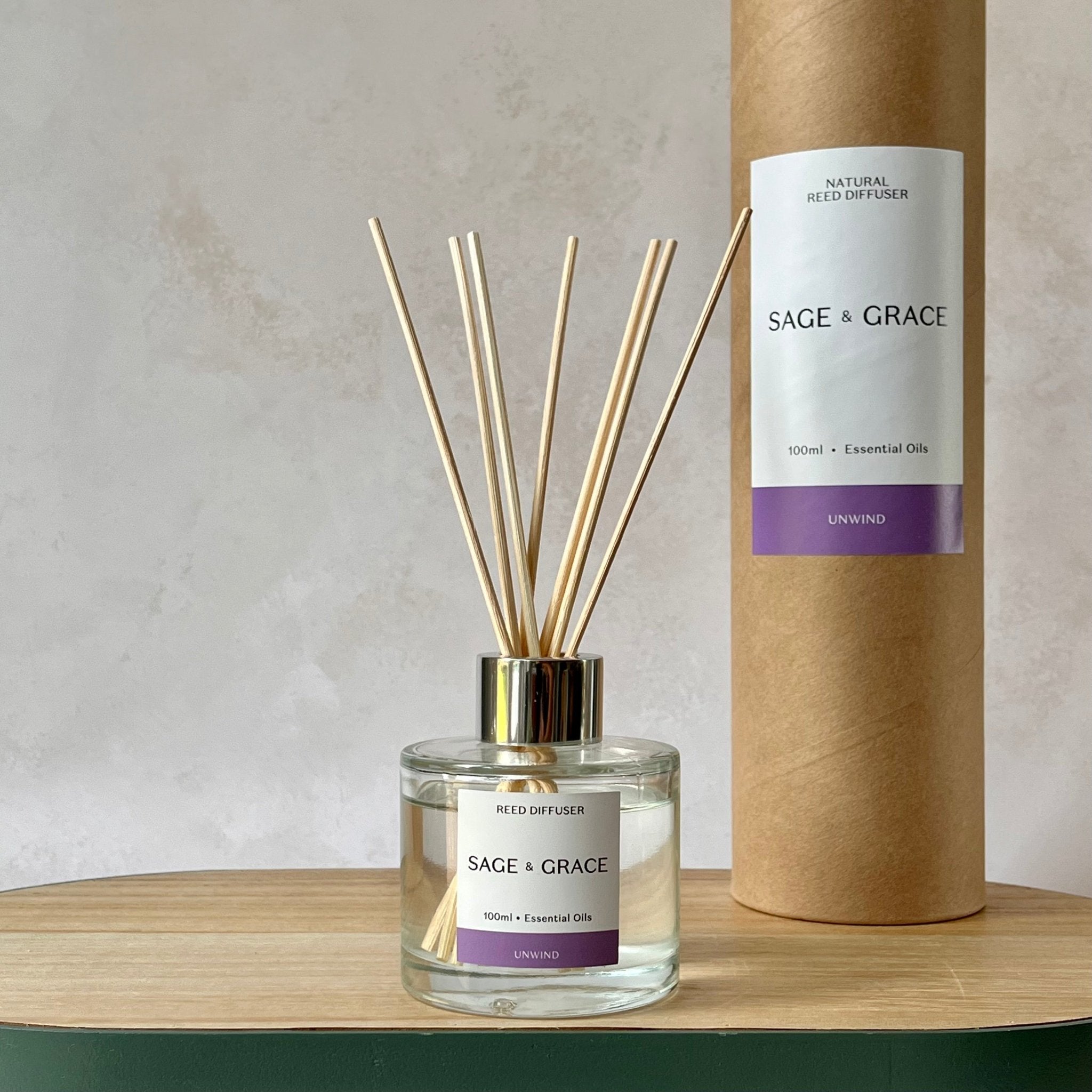 Unwind - Essential Oil Reed Diffuser - Sage & Grace UK